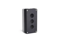 P Series Plastic 3 Holes EMPTY Black-Grey Control Box